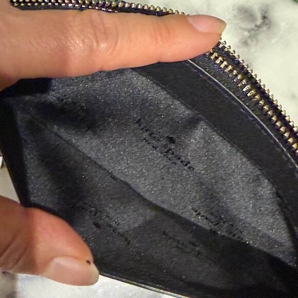 Kate Spade Lucy Black Glitter Medium L-Zip Wristlet • NWT+ with Shopping Bag - Picture 6 of 9
